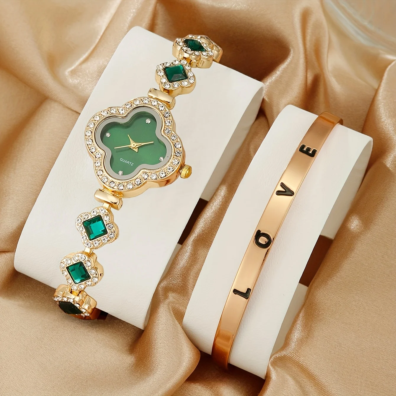 Luxury Watch Gift For Her - 2 개/대 여성용 시계 럭셔리 라인