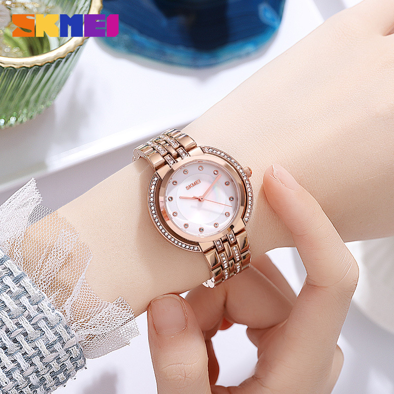 Luxury Watch And Bracelet - 여성용 팔찌 쿼츠 시계 고급 라인스톤