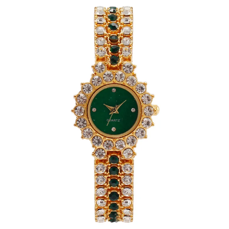 2개/세트 여성용 시계 럭셔리 라인스톤 쿼츠 팔찌 시계 - Luxury Watch Gift For Her 리뷰 및 가격