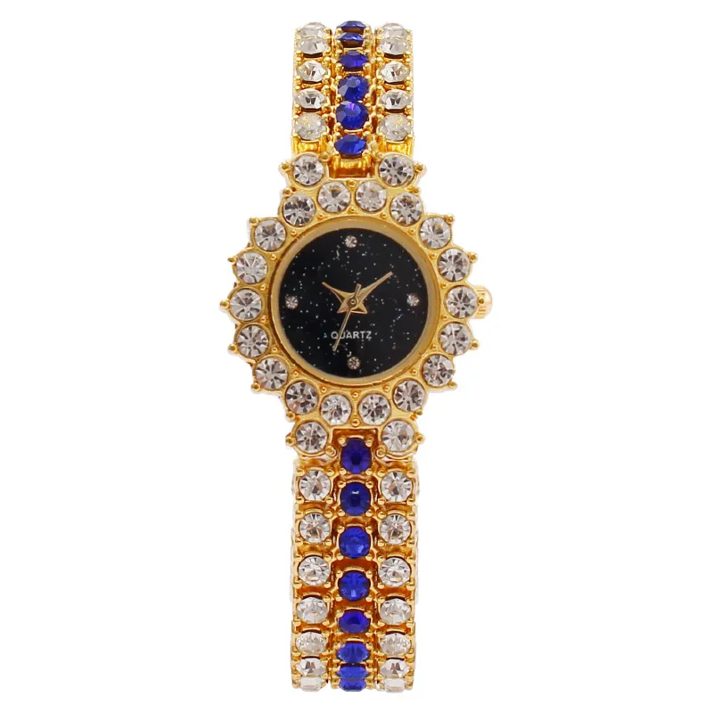 2개/세트 여성용 시계 럭셔리 라인스톤 쿼츠 팔찌 시계 - Luxury Watch Gift For Her 리뷰 및 가격