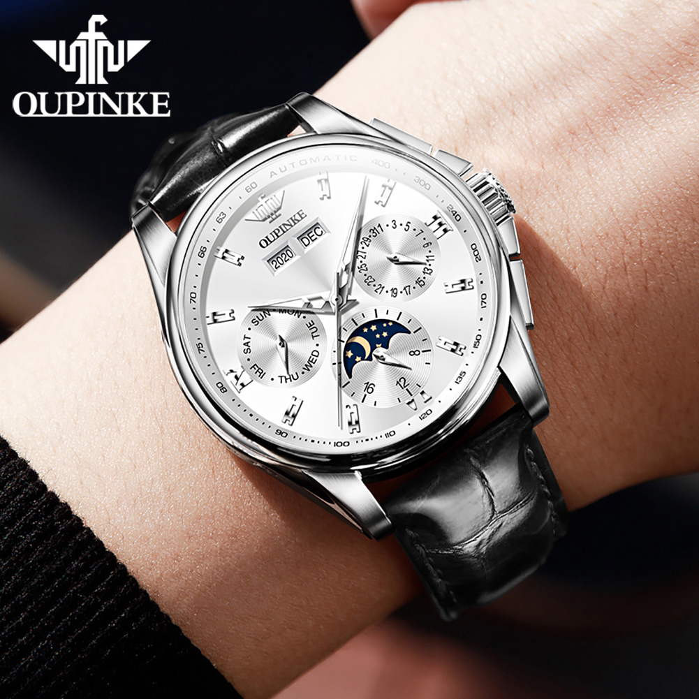 OUPINKE 3189 남성 시계 브랜드 럭셔리 캘린더 - Chronograph Flyback Watch 리뷰 및 가격