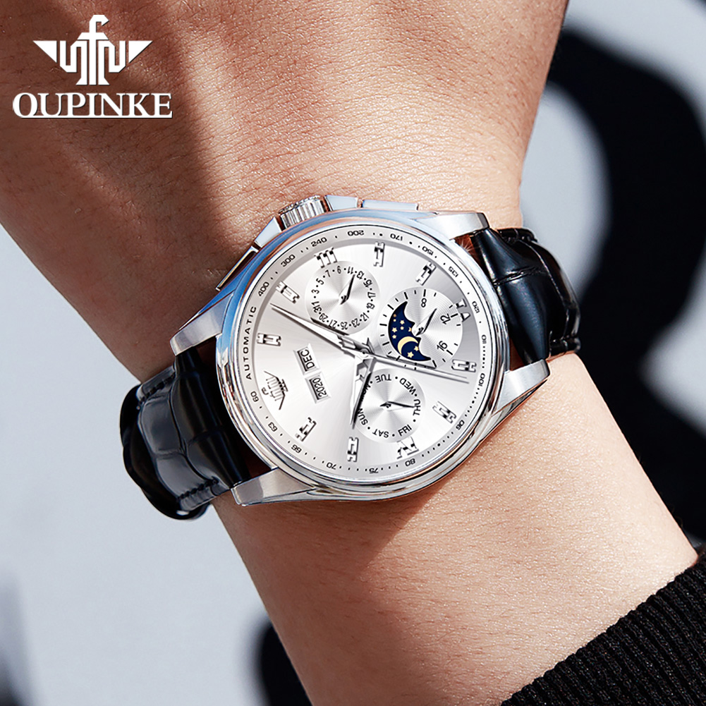 OUPINKE 3189 남성 시계 브랜드 럭셔리 캘린더 - Chronograph Flyback Watch 리뷰 및 가격