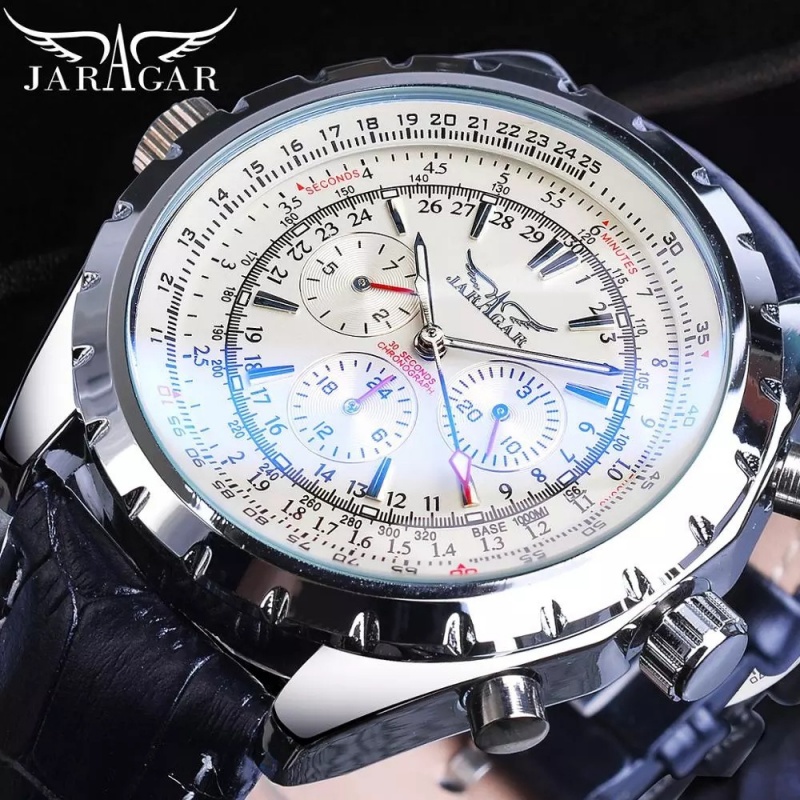 JARAGAR 212 우아한 자동 기계식 시계 남성용  - Chronograph Flyback Watch 리뷰 및 가격