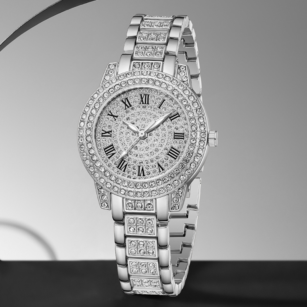 3종 실버 합금 스트랩 여성용 시계 세트 고급스럽고 트 - Luxury Watch Gift For Her 리뷰 및 가격