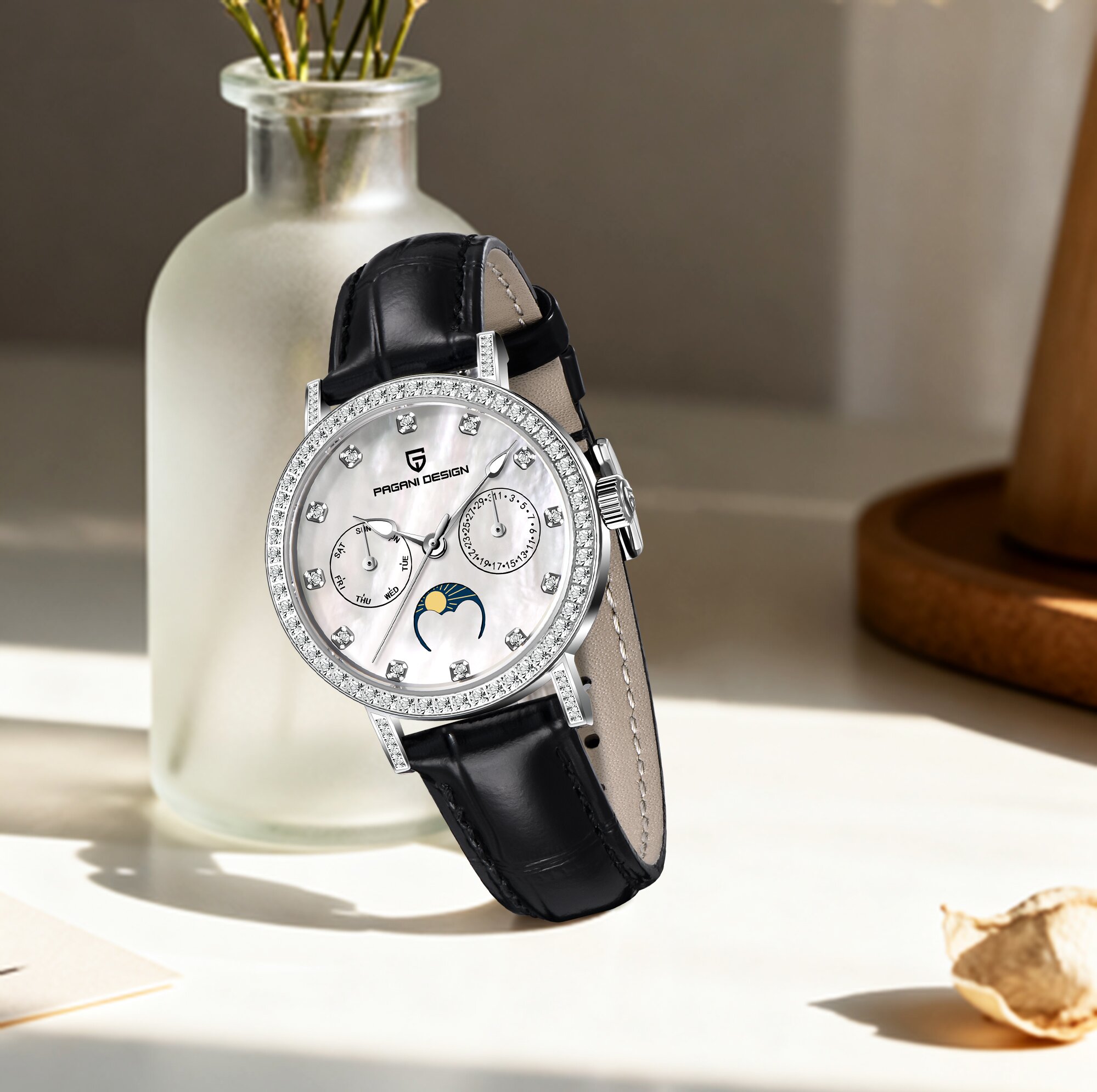 PAGANI DESIGN 엘리트 럭셔리 레이디 쿼츠 시 - Luxury Watch With Leather Strap 리뷰 및 가격