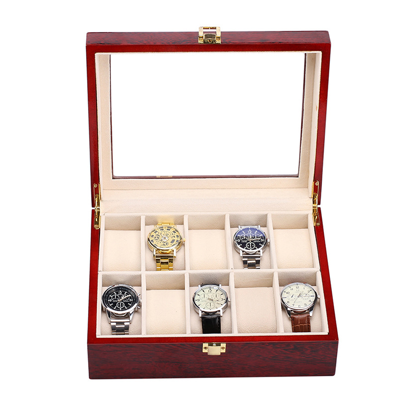 10칸 고급 원목 시계 보관함 10 슬롯 나무 홀더 박 - Luxury Watch Grade 리뷰 및 가격