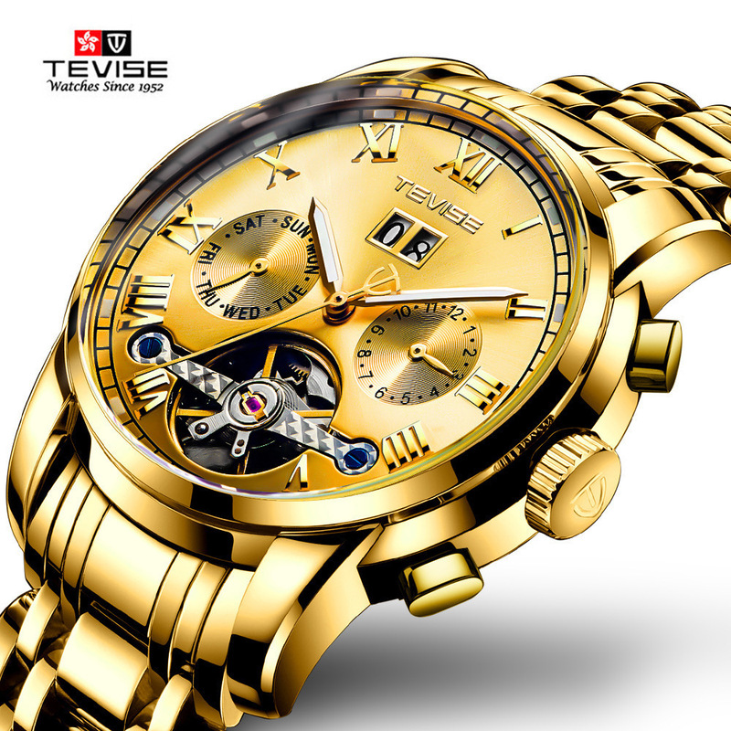 남성용 투르비옹 오토매틱 기계식 시계 날짜 기능 방수  - Chronograph Flyback Watch 리뷰 및 가격
