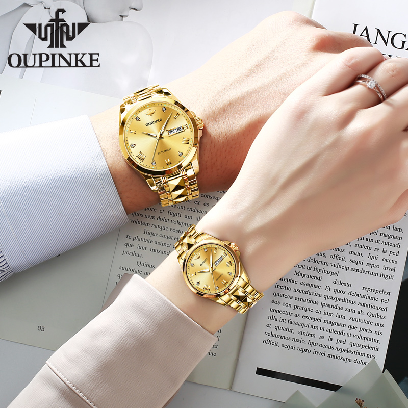 OUPINKE 3171 명품 브랜드 남녀 커플 시계 오 - Luxury Watch Gift For Her 리뷰 및 가격