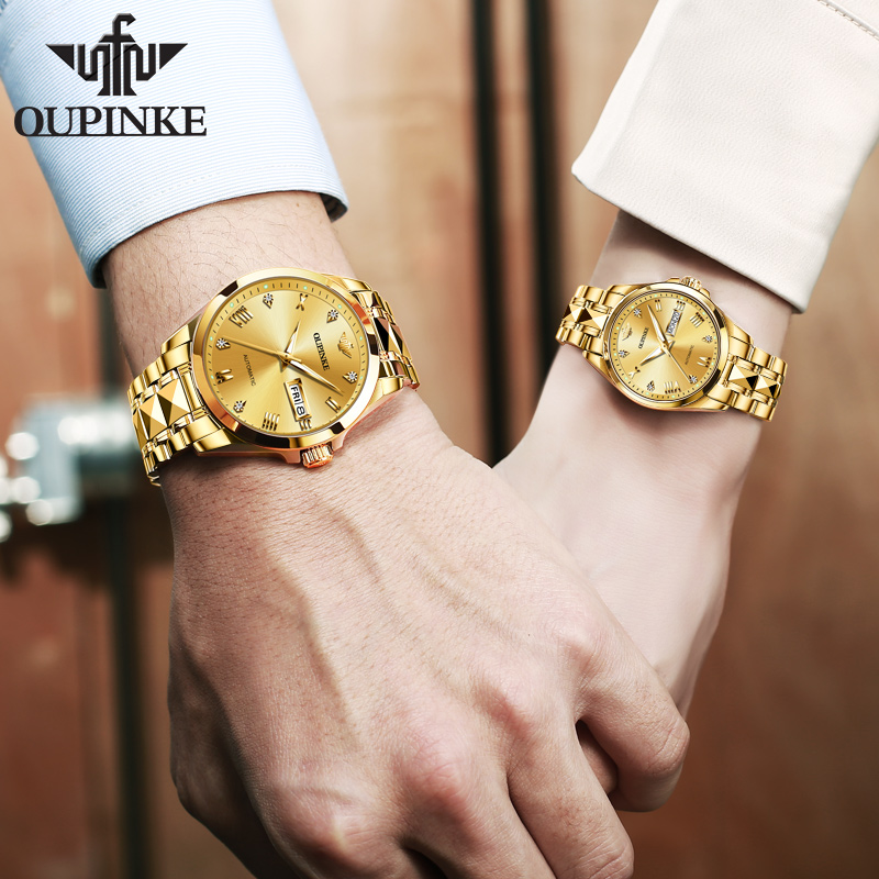 OUPINKE 3171 명품 브랜드 남녀 커플 시계 오 - Luxury Watch Gift For Her 리뷰 및 가격