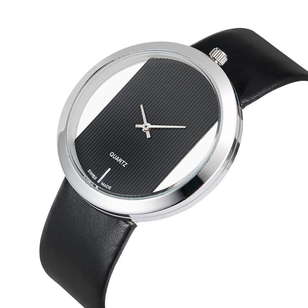 여성 시계 톱 브랜드 럭셔리 중공 숙녀 손목 시계 여성 - Luxury Watch With Leather Strap 리뷰 및 가격