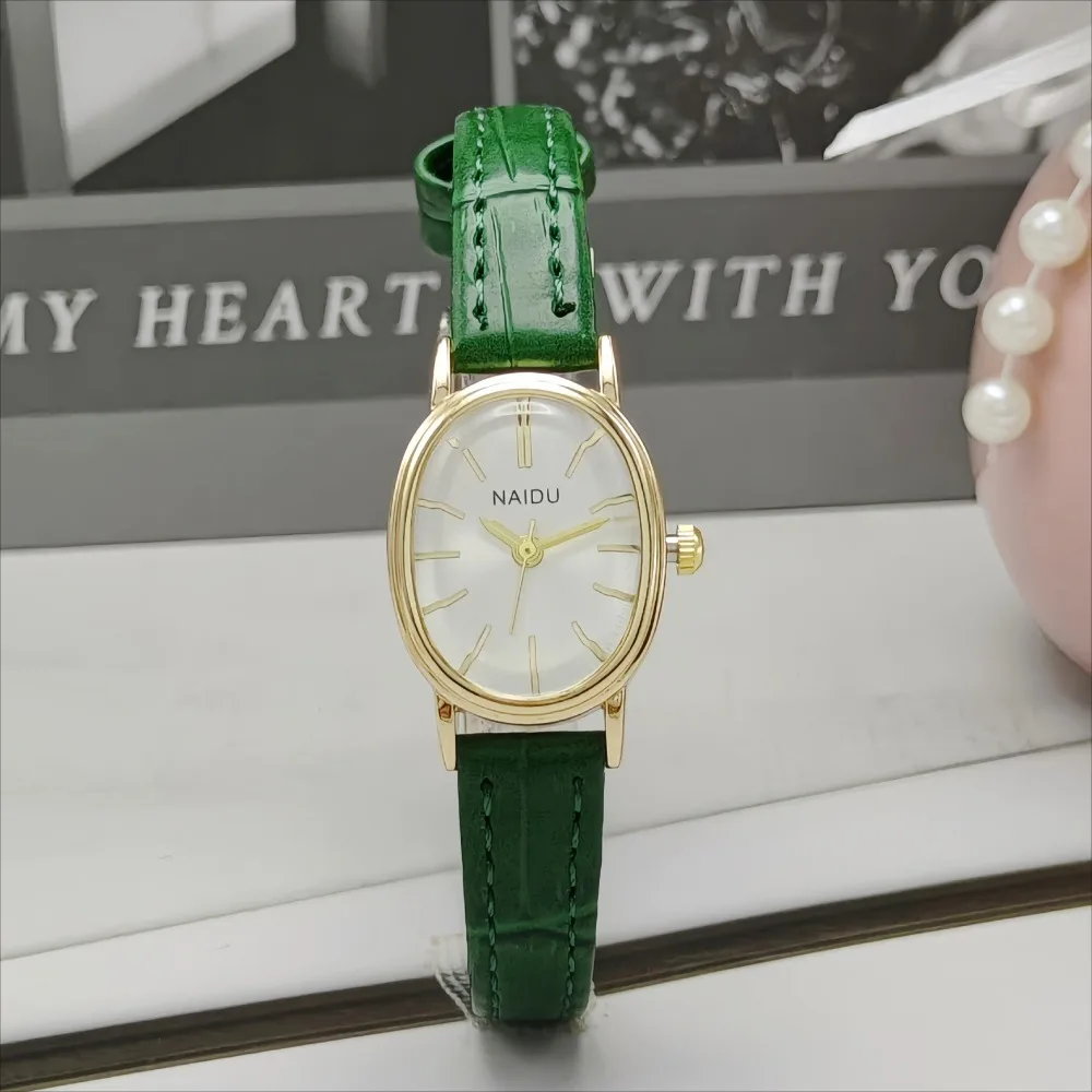 패션 브랜드 여성용 타원형 다이얼 시계 고급 가죽 스트 - Luxury Watch With Leather Strap 리뷰 및 가격