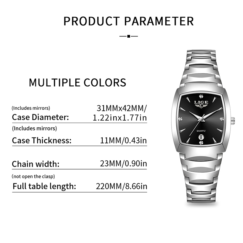 LIGE 시계 여성 비즈니스 럭셔리 숙녀 시계 여성 방 - Luxury Watch And Bracelet 리뷰 및 가격