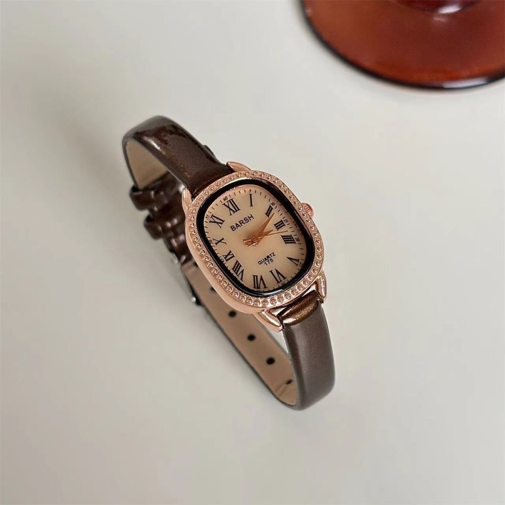 유명 브랜드 여성 다이아몬드 타원형 다이얼 시계 패션  - Luxury Watch With Leather Strap 리뷰 및 가격