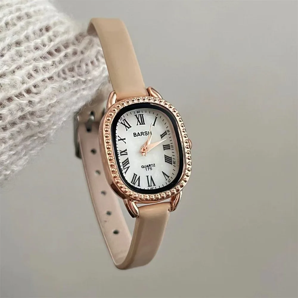 유명 브랜드 여성 다이아몬드 타원형 다이얼 시계 패션  - Luxury Watch With Leather Strap 리뷰 및 가격