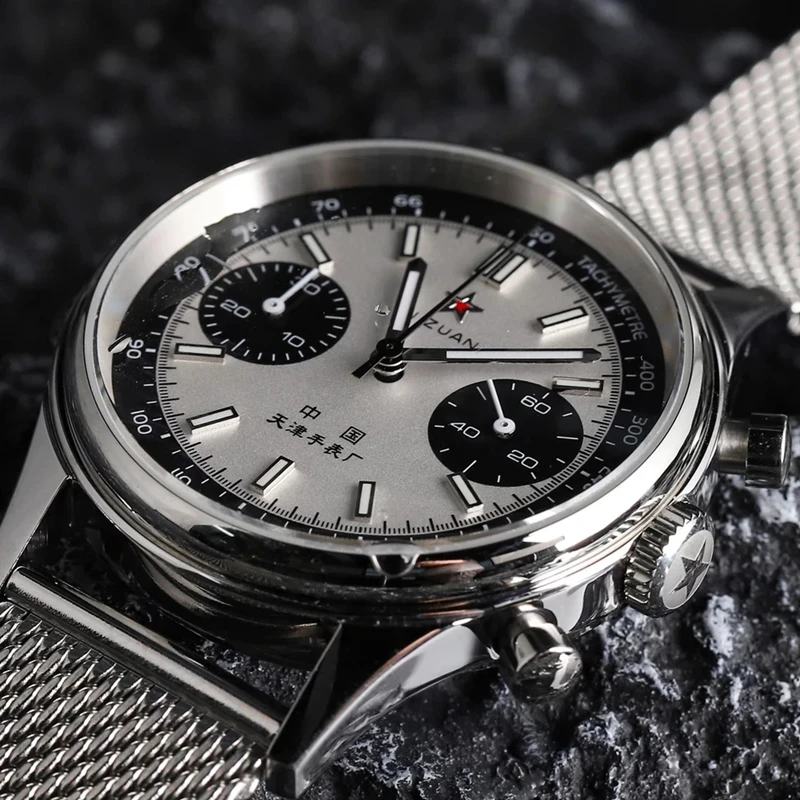 42mm 중국 항공 크로노 그래프 쿼츠 1963 남성용 - Chronograph Flyback Watch 리뷰 및 가격