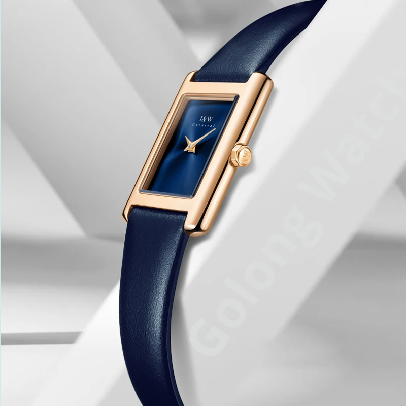 I&W 카니발 여성용 초박형 쿼츠 시계 럭셔리 스위스  - Luxury Watch With Leather Strap 리뷰 및 가격