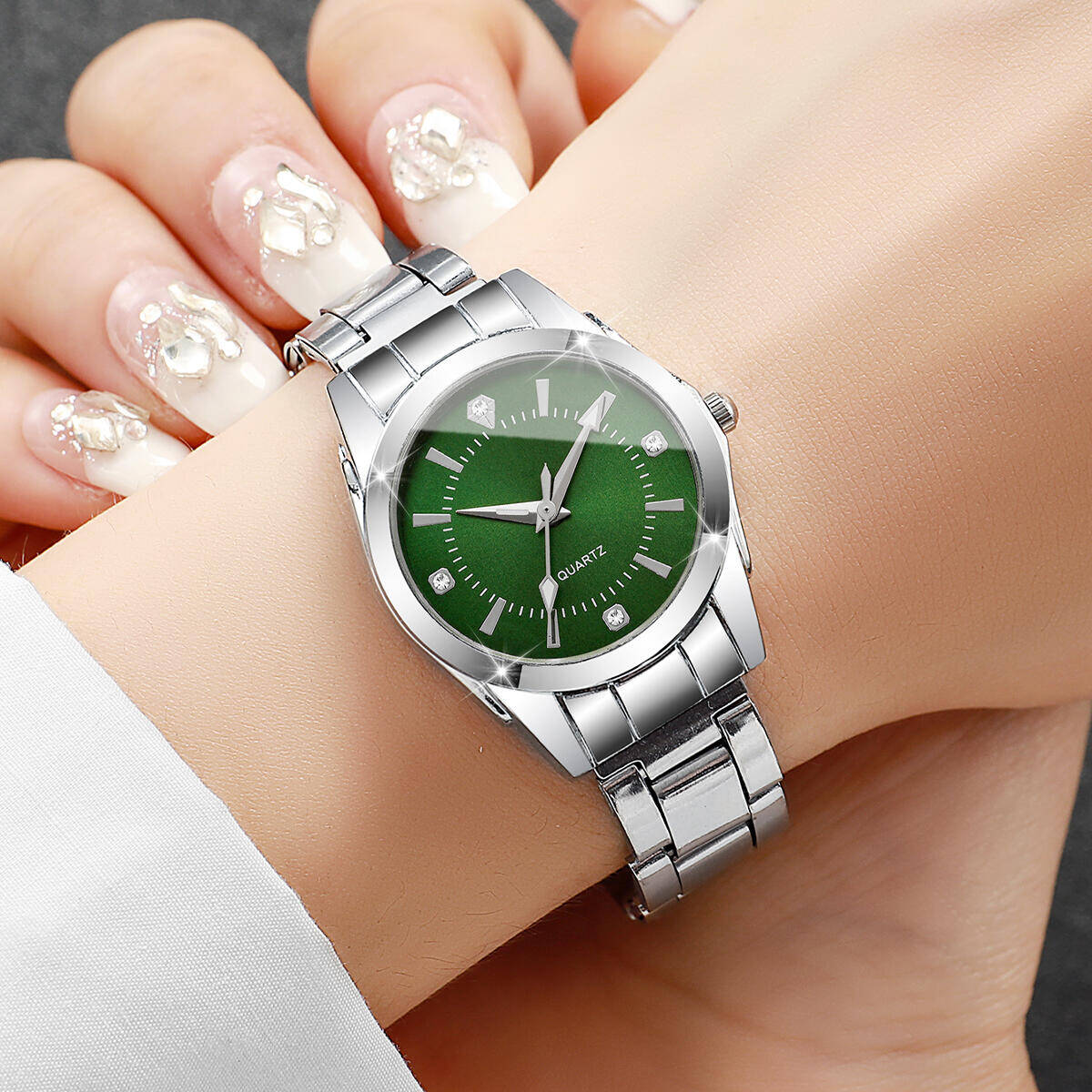 럭셔리 라인스톤 여성 시계 캐주얼 쿼츠 손목 시계 여성 - Luxury Watch Packaging Box 리뷰 및 가격