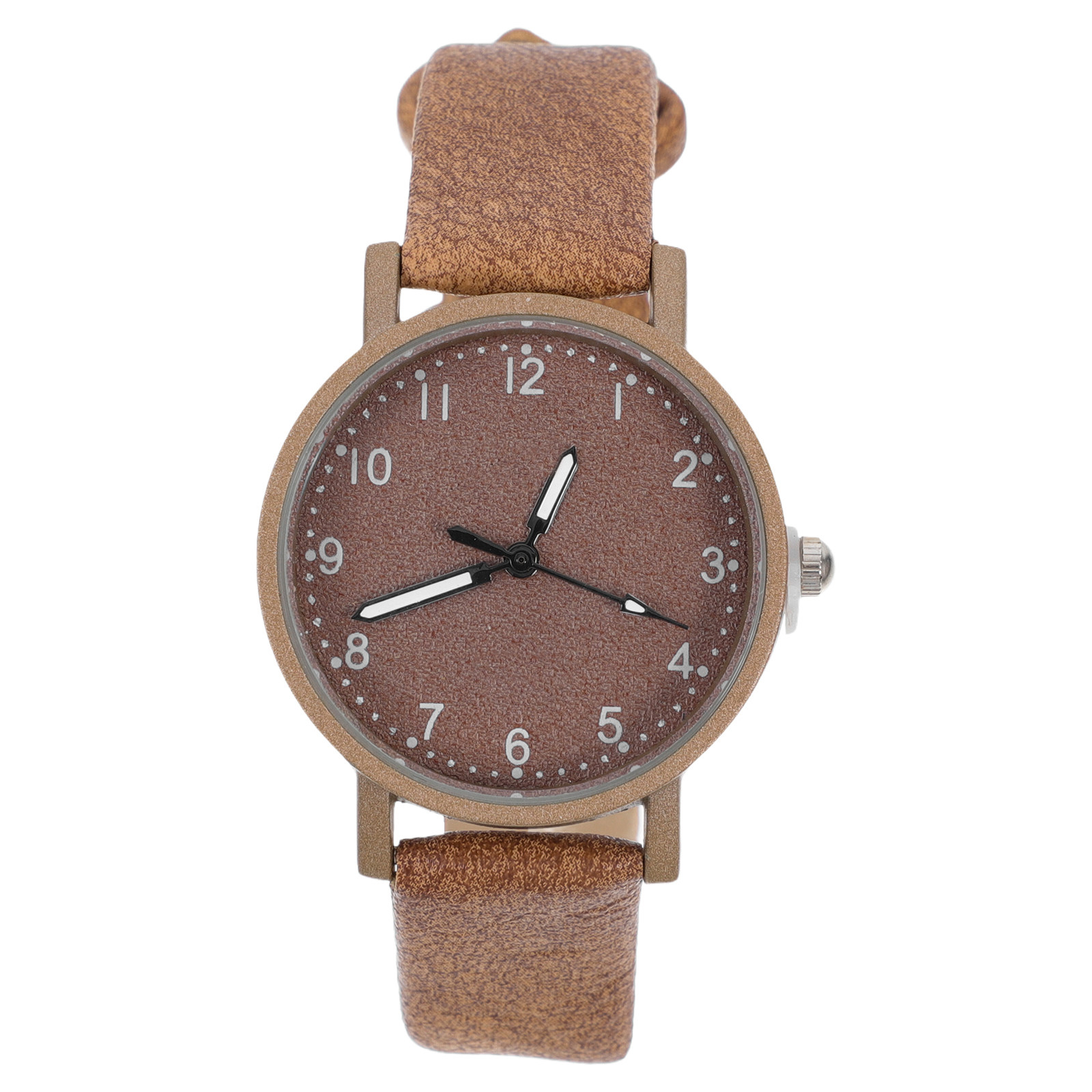 1Pcs 세련된 쿼츠 시계 여성 학생 브라운 페이스 슬 - Luxury Watch Gift For Her 리뷰 및 가격