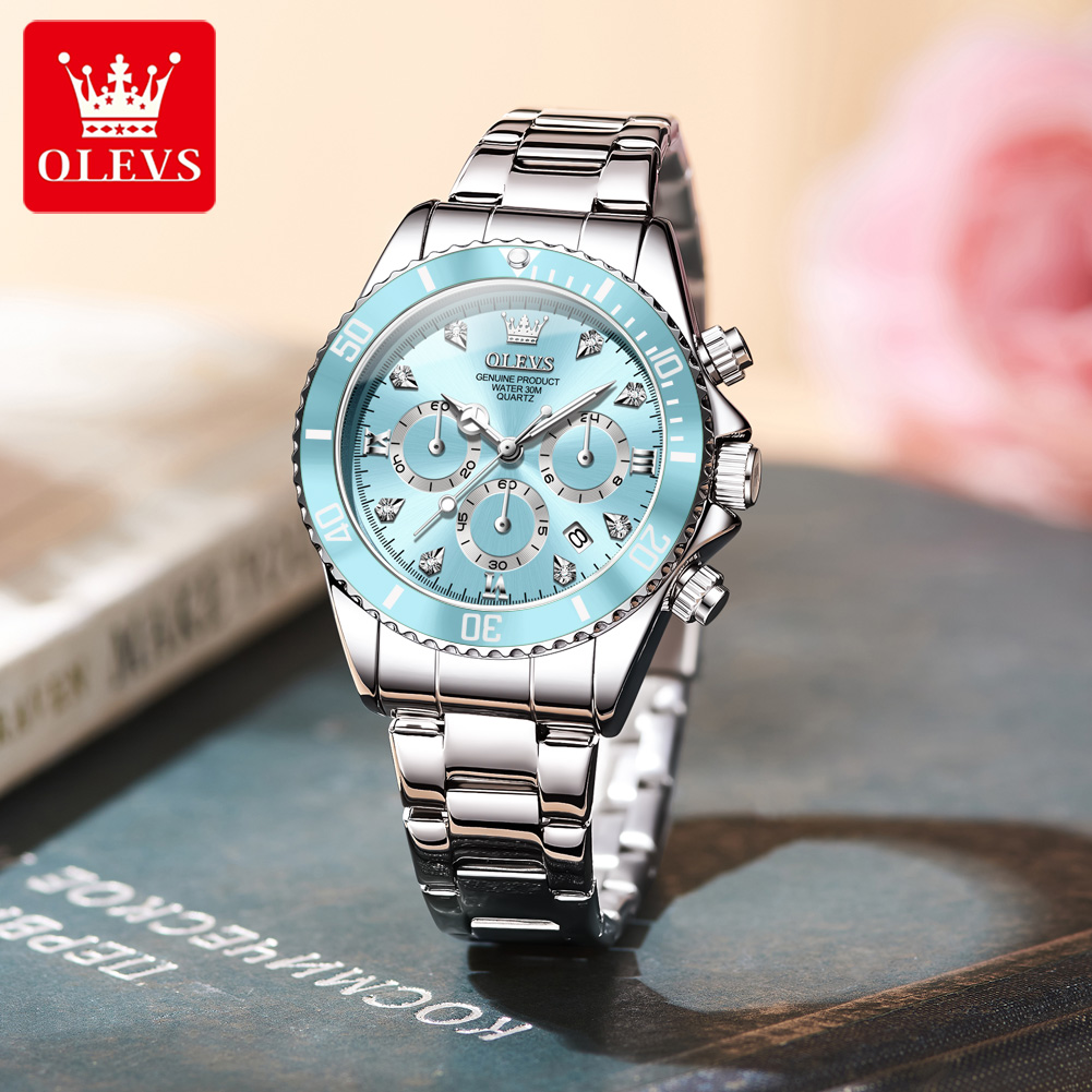 OLEVS 여성용 시계 5632 우아한 오리지널 쿼츠  - Luxury Watch And Bracelet 리뷰 및 가격
