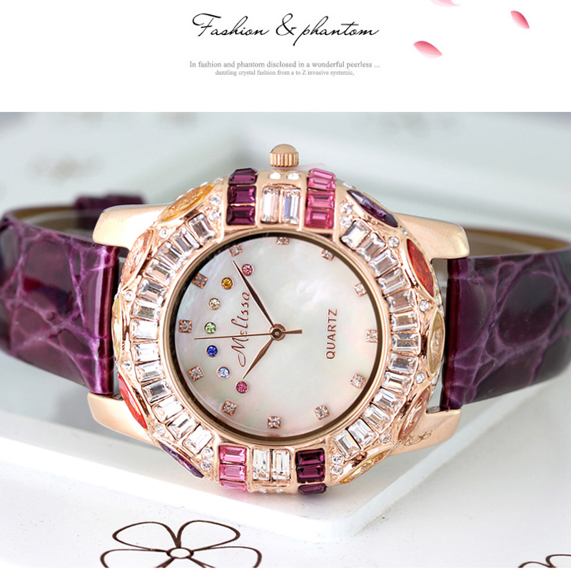 멜리사 사파이어 여성용 시계 럭셔리 일본 미요타 쿼츠  - Luxury Watch With Leather Strap 리뷰 및 가격
