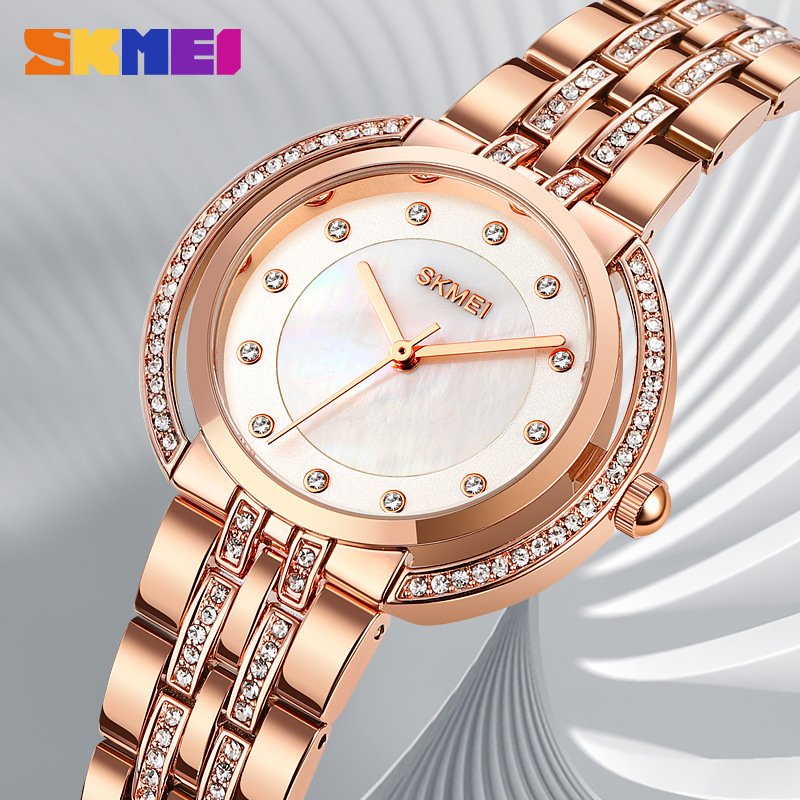 여성용 팔찌 쿼츠 시계 고급 라인스톤 다이얼 아연 합금 - Luxury Watch And Bracelet 리뷰 및 가격